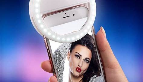 36x LED Ring Selfie Light Clip / Adjustable Brightness for