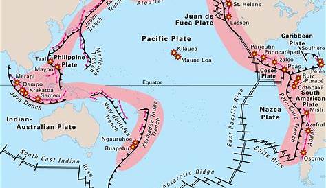 Ring Of Fire Earthquakes And Volcanoes Map Three Deadly In Three Days