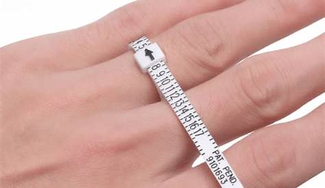 Metal Ring Sizer Guage Mandrel Finger Sizing Measure Stick