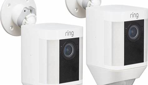 Ring Spotlight Security Camera White RING SPOTLIGHT CAM Wired Wireless Camer