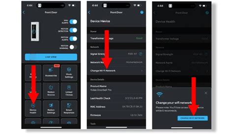 Ring App Wifi Settings