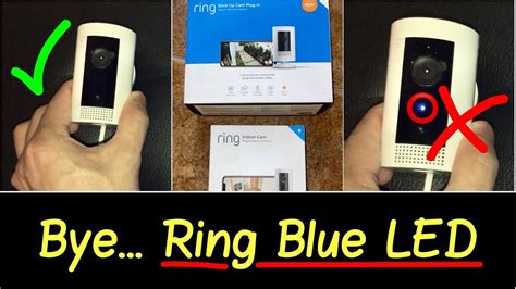 ring camera blue light turn off