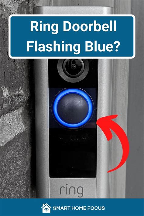 ring camera doorbell blue light is flashing