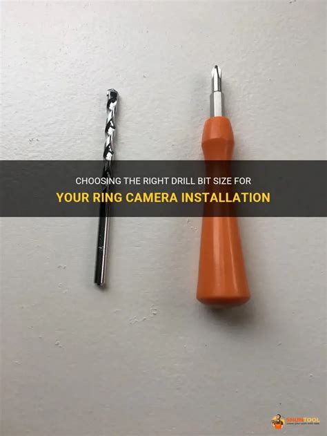 Ring Camera Drill Bit