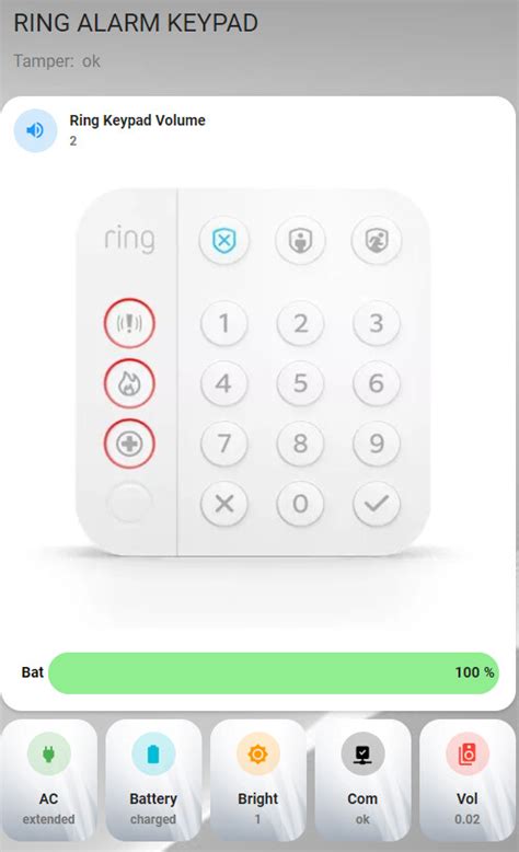 Ring Keypad Volume