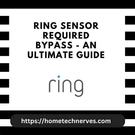 Ring Security System Sensors Require Bypass