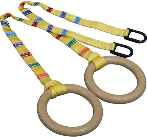 Wooden Fitness Gymnastics Rings Equipment Exercise Gym Crossfit Pull