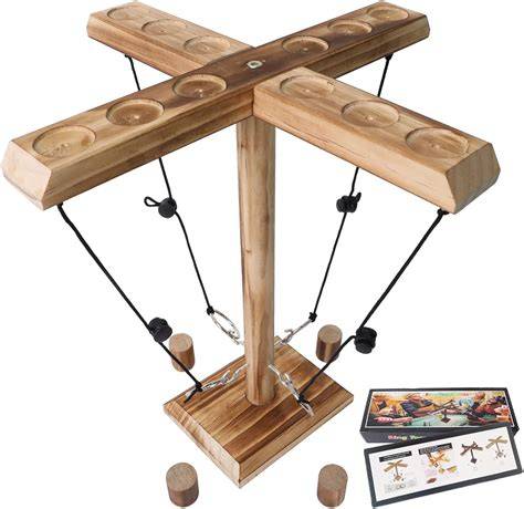Atsti Desktop Games Hook for Kids Adults,Ring toss Game