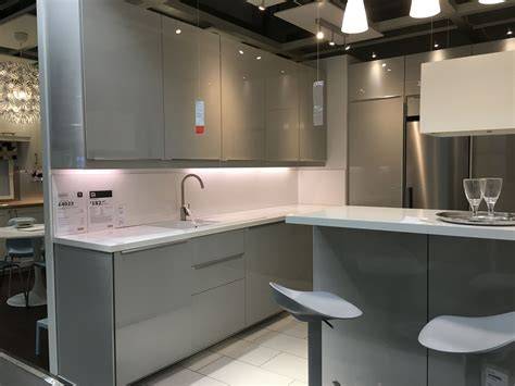 RINGHULT Cover panel, highgloss light grey, 39x106 cm IKEA