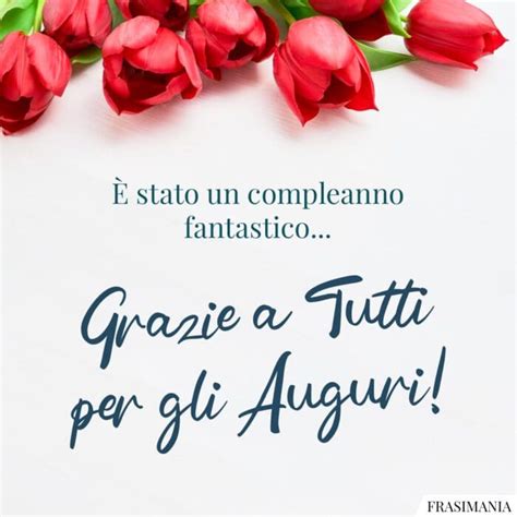 ringraziamento auguri compleanno facebook