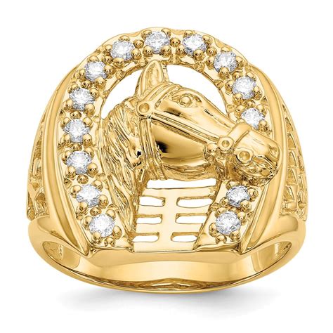 rings with horses on them