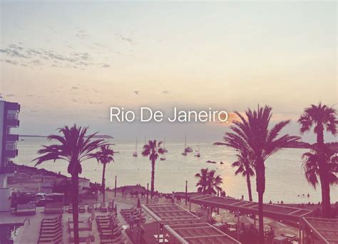 Rio De Janeiro Filter
