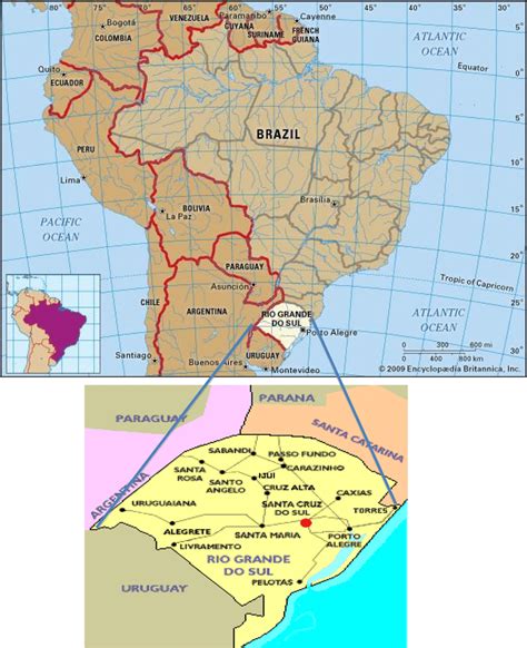 rio grande brazil map