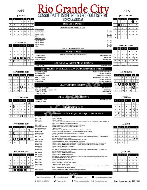 rio grande school schedule