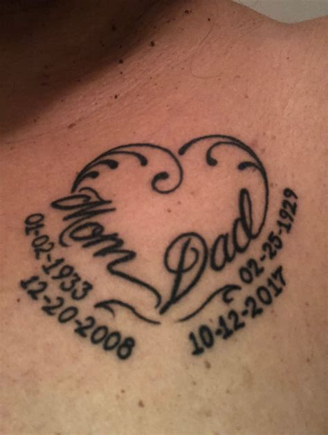 List Of Rip Mom And Dad Tattoo Designs 2023