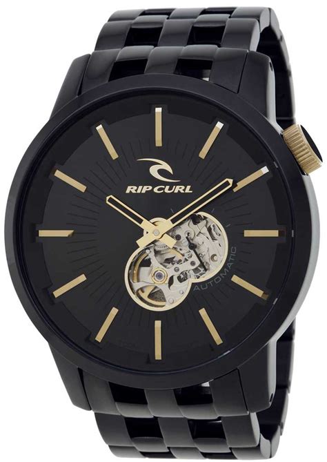 Rip Curl Detroit Automatic Mick Fanning Titanium Watch Black