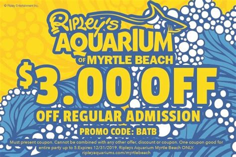 ripley's aquarium discount coupons