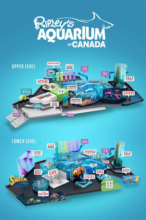 ripley's aquarium of canada map
