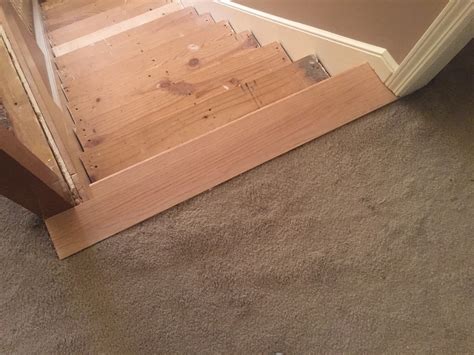 ripped out carpet on stairs and have plywood treads