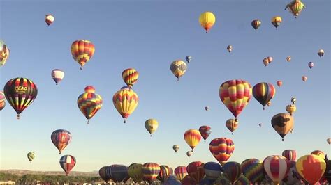 Hot air balloons finally rise at New Mexico fiesta YouTube