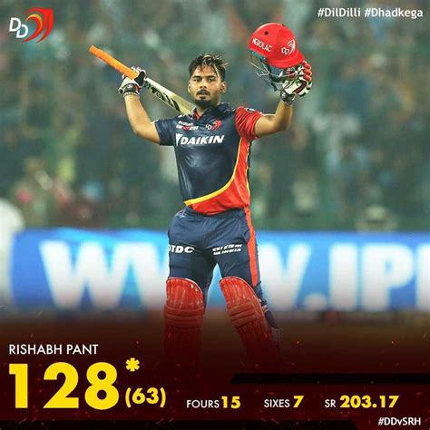 rishabh pant century in ipl