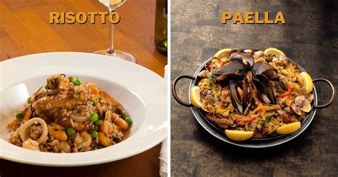 Risotto Vs Paella