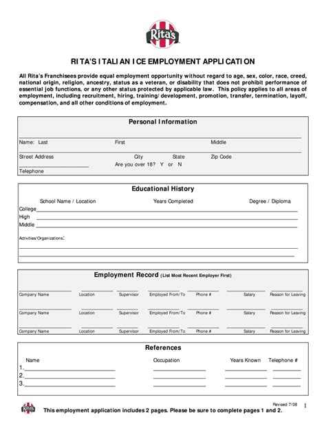 rita's ice job application