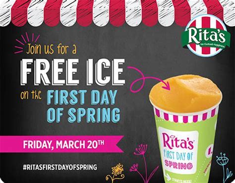 rita's water ice first day of spring