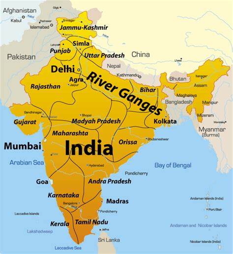River Ganges In India Map