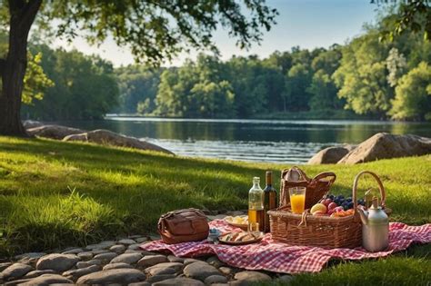 riverside lunch picnic