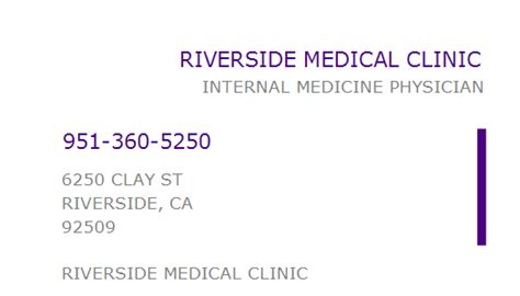 riverside medical clinic provider number