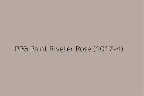 Riveter Rose Paint Color
