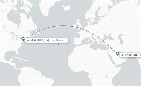 riyadh to usa flight duration