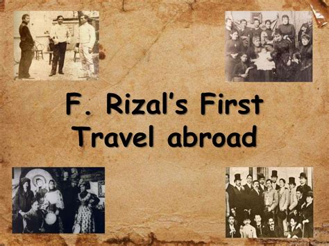 rizal as a traveller