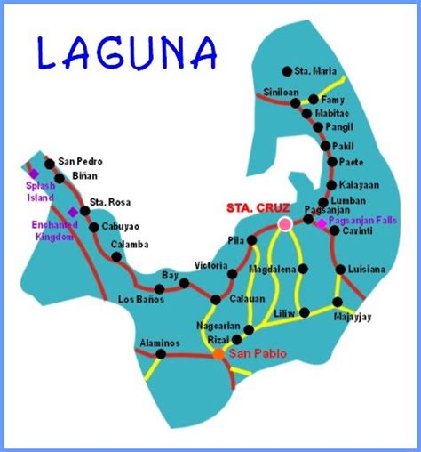 rizal laguna google map