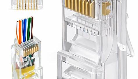 Rj45 Male Connector Price Shielded Gold Plated Cat6 2 Prong Pcb