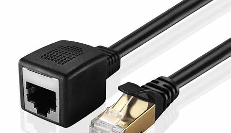 Rj45 Male To Female Ethernet Extension Cable Amazon Com 30cm For