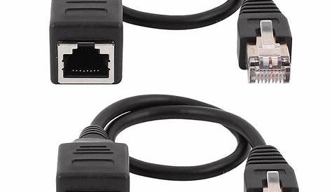 Rj45 Male To Female RJ45 Adapter Network Extension Cable Panel