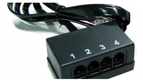 RJ45 to RJ11 Converter, 4Port Telephone Line