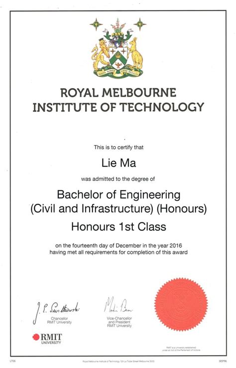 rmit bachelor of science course code