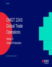 rmit global trade operations