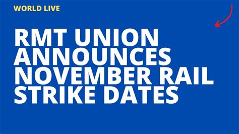 rmt rail strike dates 2022