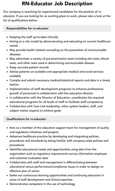 5 RN Educator Job Tips