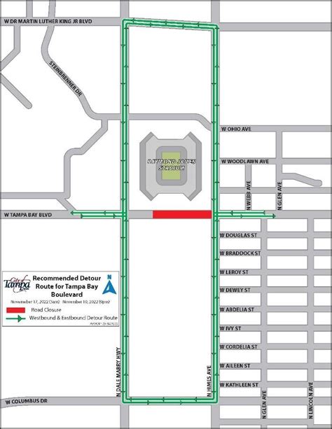 road closure tampa bay