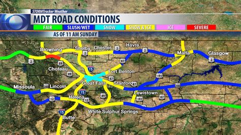 road conditions in montana highways