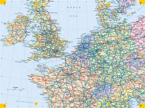 Map Of Europe Highways 88 World Maps
