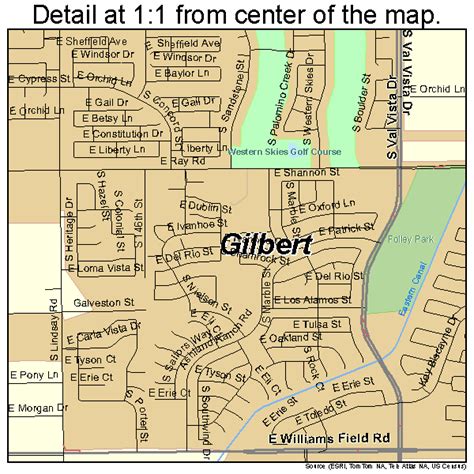 road map of gilbert az