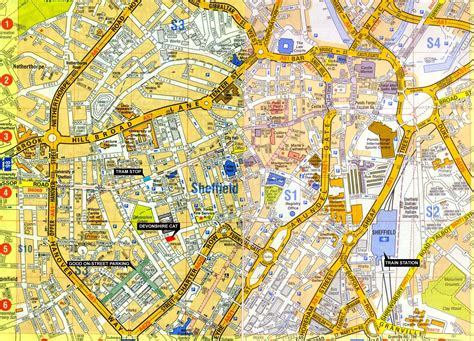 road map of sheffield area