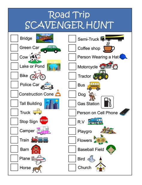 Road Trip Printables Forkids