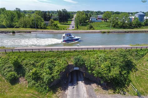 road under the erie canal